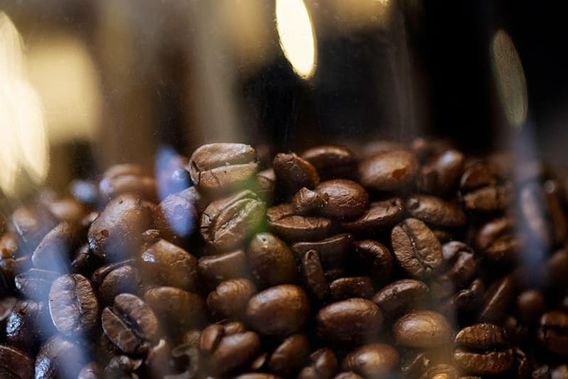 Auswahl der Kaffeebohnen